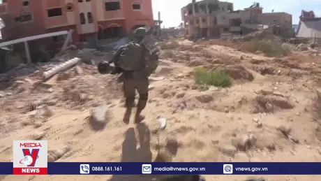 Quân đội Israel không kích thành phố Khan Yunis ở Gaza