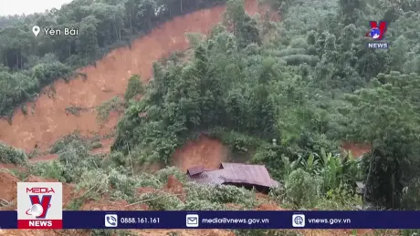 Sạt lở đất tại Yên Bái khiến 9 người thiệt mạng và mất tích