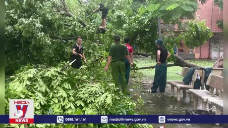 Trường học khắc phục hậu quả bão số 3