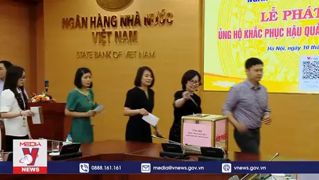 Ngân hàng Nhà nước ủng hộ đồng bào bão lũ