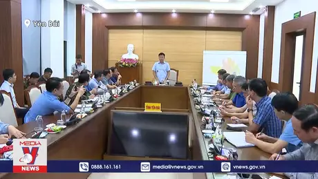 Kiểm tra tình hình ứng phó với mưa lũ tại Yên Bái