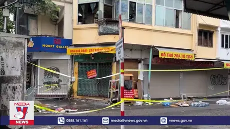 Phong tỏa ngôi nhà 3 tầng bị bão Yagi 