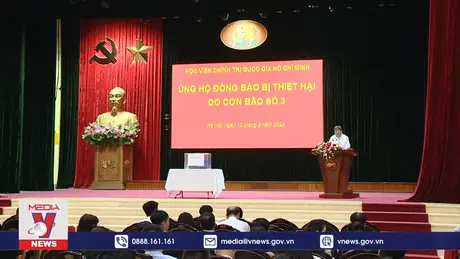 Học viện Chính trị quốc gia Hồ chí Minh ủng hộ đồng bào bão lũ