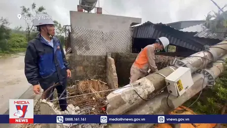 Huyện đảo Cô Tô khắc phục hậu quả cơn bão số 3