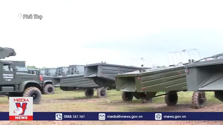 Phú Thọ sẵn sàng lắp đặt cầu phao qua sông Hồng