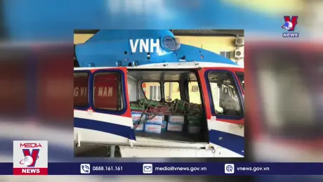 Máy bay đã chuyển hàng cứu trợ đến Cao Bằng