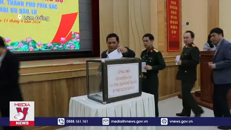 Lâm Đồng quyên góp được hơn 6 tỷ đồng ủng hộ các vùng bị bão lụt