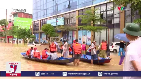 Nhiều tổ chức, cá nhân ủng hộ nhân dân vùng lũ Yên Bái