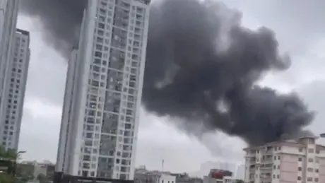 Hà Nội: Cháy tại xưởng cơ khí thuộc quận Hoàng Mai