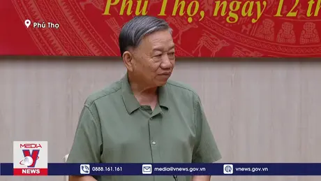 Tổng Bí thư, Chủ tịch nước động viên nhân dân tỉnh Phú Thọ