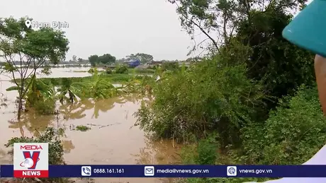 Kiểm tra công tác khắc phục hậu quả bão lũ tại Nam Định