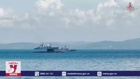 Nga, Trung Quốc tập trận bắn đạn thật trên biển