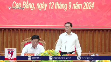 Phó Thủ tướng Chính phủ Bùi Thanh Sơn làm việc với Tỉnh uỷ Cao Bằng