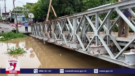 Sự cố cầu phao Ninh Cường không gây thiệt hại về người