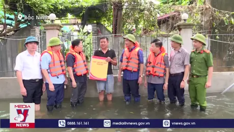 Bắc Ninh di dời 650 hộ dân do nước sông dâng cao