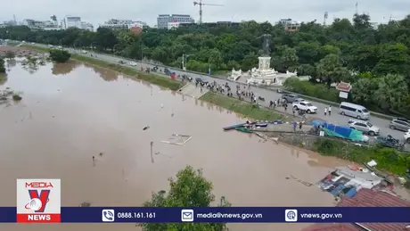 Lào cảnh báo khẩn nguy cơ lũ lụt ở thủ đô Viêng Chăn