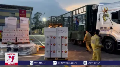 Tiếp nhận hàng cứu trợ quốc tế