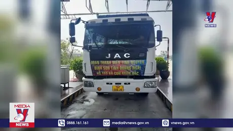 Miễn phí sử dụng đường bộ đối với xe chở hàng cứu trợ