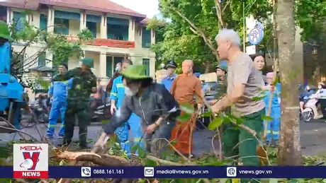 Toàn dân tổng vệ sinh môi trường khắc phục hậu quả bão số 3