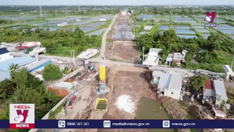 Cao tốc qua Sóc Trăng thiếu hụt nguồn cung cát