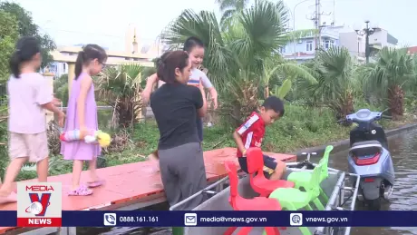 Làng trẻ em SOS Thái Bình vượt khó đưa trẻ đến lớp