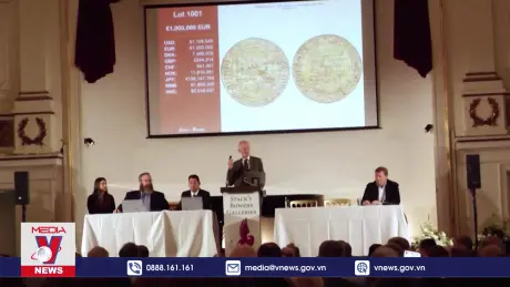 Đấu giá tiền xu đem về số tiền kỷ lục