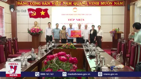 Đoàn công tác tỉnh Bình Dương thăm hỏi và trao hỗ trợ ủng hộ tỉnh Lào Cai