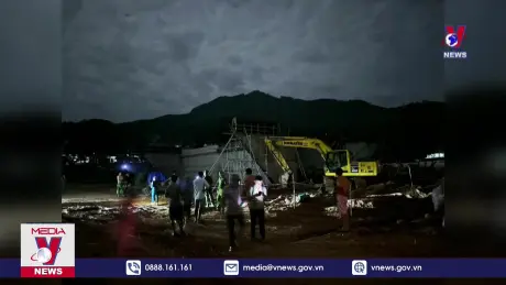 Sập hầm chui dân sinh khi đang thi công tại xã Tứ Quận (Tuyên Quang)