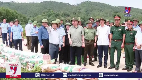 Lãnh đạo Đảng, Nhà nước kiểm tra khắc phục hậu quả bão số 3