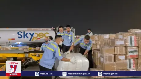 Đã tiếp nhận 200 tấn hàng hóa cứu trợ từ quốc tế