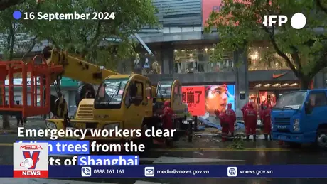 Trung Quốc khắc phục hậu quả siêu bão Bebinca