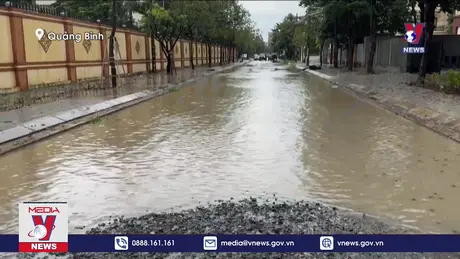 Cảnh báo mưa lớn gây ngập lụt và sạt lở đất đá tại Quảng Bình