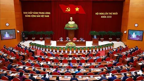 Ngày làm việc thứ hai của Hội nghị lần thứ 10 Ban Chấp hành Trung ương Đảng khóa XIII