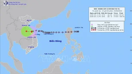 Bão số 4 trên vùng bờ biển Quảng Bình-Thừa Thiên - Huế
