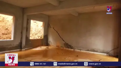 Đề xuất công bố tình huống khẩn cấp về sạt lở tại trường THCS xã Lâm Phú