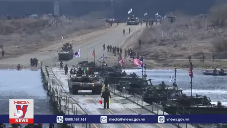 Hàn Quốc và Mỹ tập trận gần biên giới với Triều Tiên