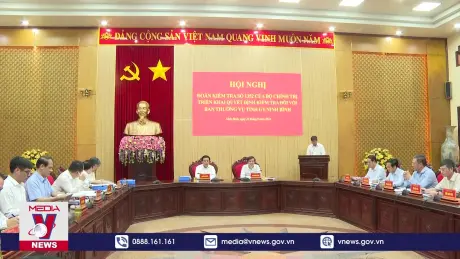 Triển khai quyết định của Bộ Chính trị kiểm tra đối với Ban Thường vụ Tỉnh ủy Ninh Bình 