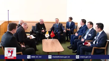 Tổng Bí thư, Chủ tịch nước Tô Lâm gặp Thủ tướng Vatican