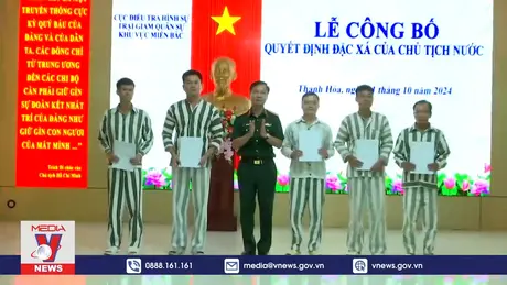 Bộ Quốc phòng công bố quyết định đặc xá