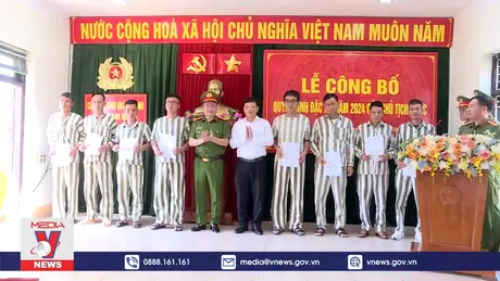 Quảng Ninh công bố đặc xá cho 16 phạm nhân
