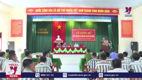 Công bố lệnh Đặc xá cho 38 phạm nhân tại Hà Tĩnh
