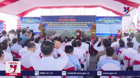 Khởi công xây dựng cầu Ba Lai 8 trên tuyến đường bộ ven biển