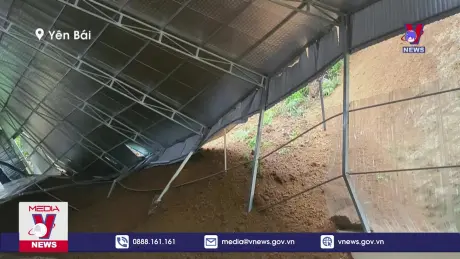 Yên Bái mưa lớn, sét đánh 1 người tử vong, 113 nhà dân chịu ảnh hưởng