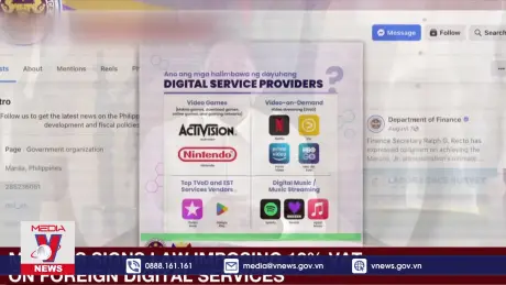 Philippines áp thuế với dịch vụ số