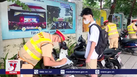 Mạnh tay xử lý học sinh vi phạm giao thông