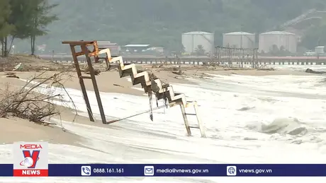 Cửa sông Cu Đê bị xâm thực nghiêm trọng