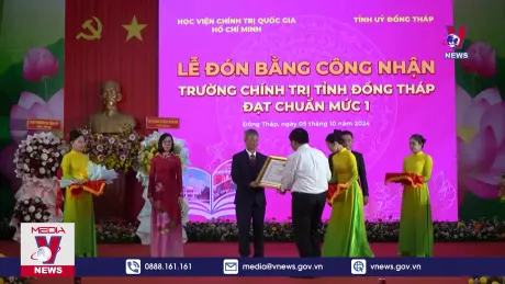 Trường Chính trị tỉnh Đồng Tháp đạt chuẩn mức 1