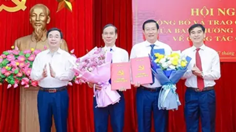 Công bố quyết định của Ban Thường vụ tỉnh ủy Vĩnh Phúc về công tác cán bộ