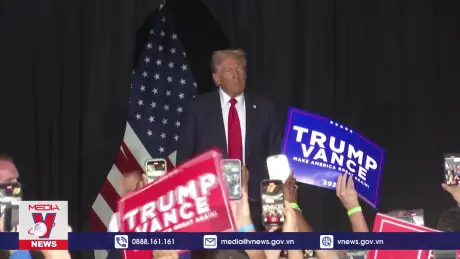 Bầu cử Mỹ: Ông D.Trump và bà K.Harris bám đuổi sít sao