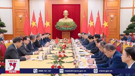 Tổng Bí thư, Chủ tịch nước Tô Lâm hội kiến Thủ tướng Quốc vụ viện Trung Quốc